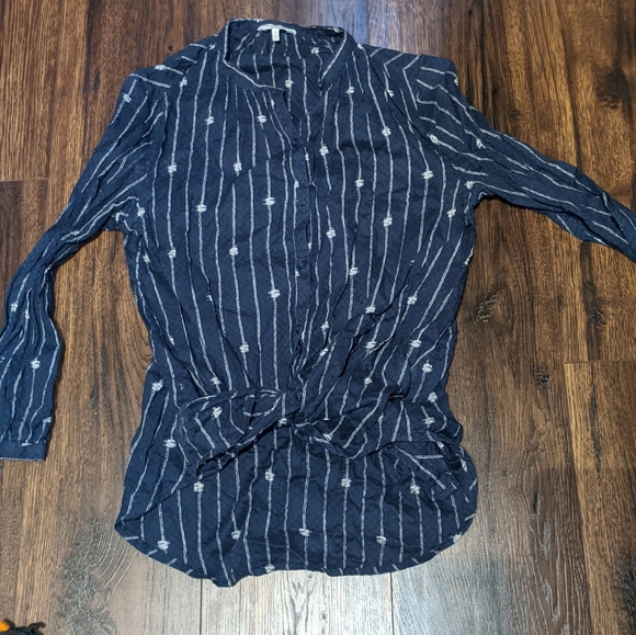 Lucky Brand Navy Blue Button Down - Picture 3 of 7